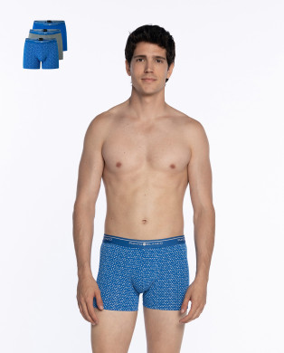 3-Pack Boxers, Basix Color Assorted - 1