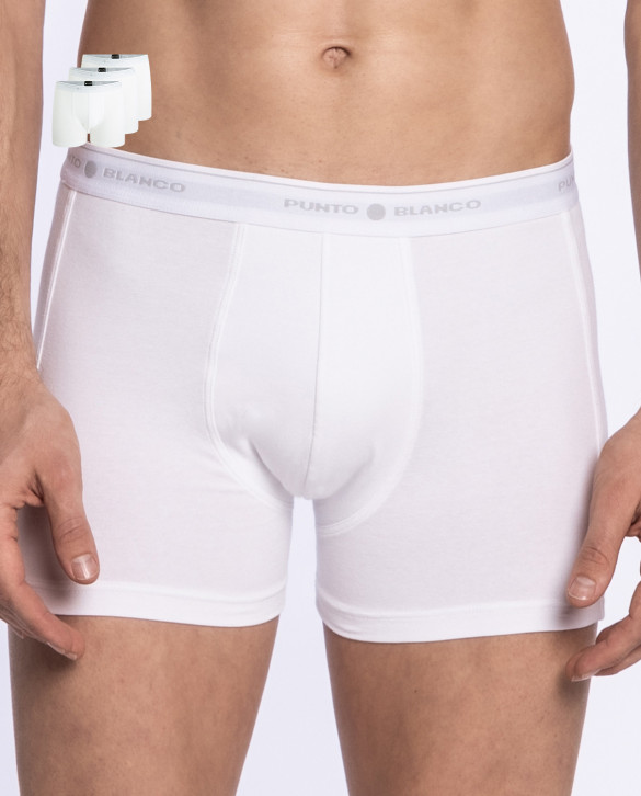 3-Pack Boxers, Basix Color White - 1 - 2 - 3