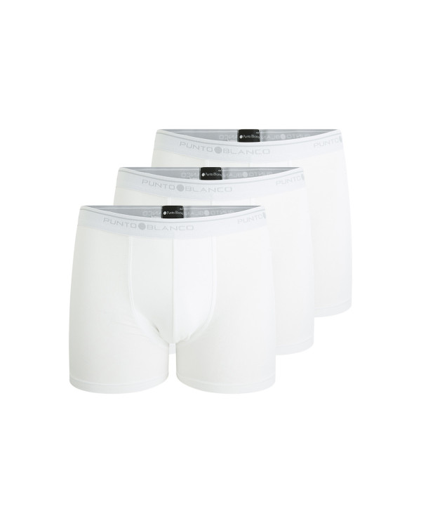 Pack de 3 Bòxers, Basix Color Blanc - 1 - 2 - 3 - 4