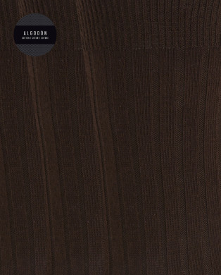 Lot de 3 chaussettes en coton côtelé - Basix Couleur Marron - 1 2