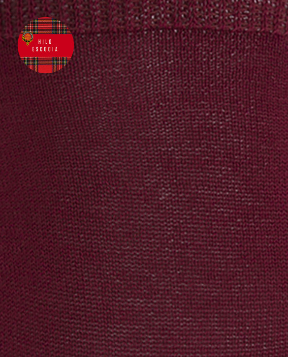 Mitjons de Fil d'Escòcia llisos Color Granat - 1 - 2
