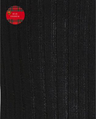 Ribbed Fil d'Écosse Socks Color Black - 1 2