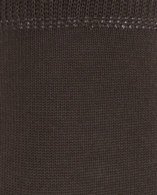 Plain mercerized cotton socks - sandwich Color Brown - 1 2