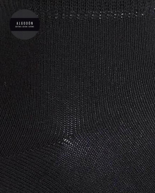 Plain cotton socks Color Black - 1 2