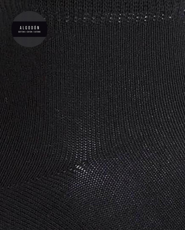 Plain cotton socks Color Black - 1 - 2