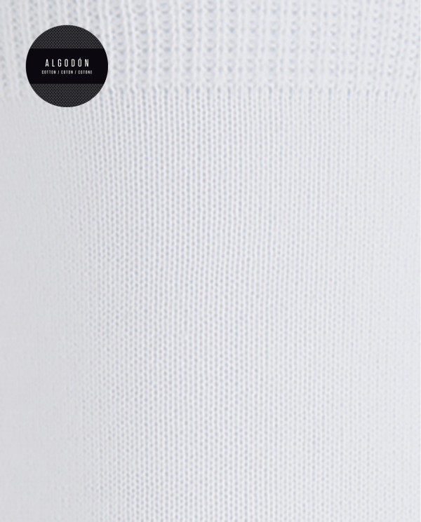 Plain mercerized cotton socks Color White - 1 - 2