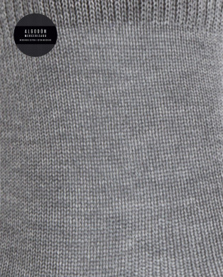 Calcetines 100% algodón mercerizado lisos Color Gris - 1 2