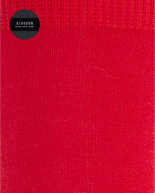 Calcetines de algodón lisos Color Rojo - 1 2