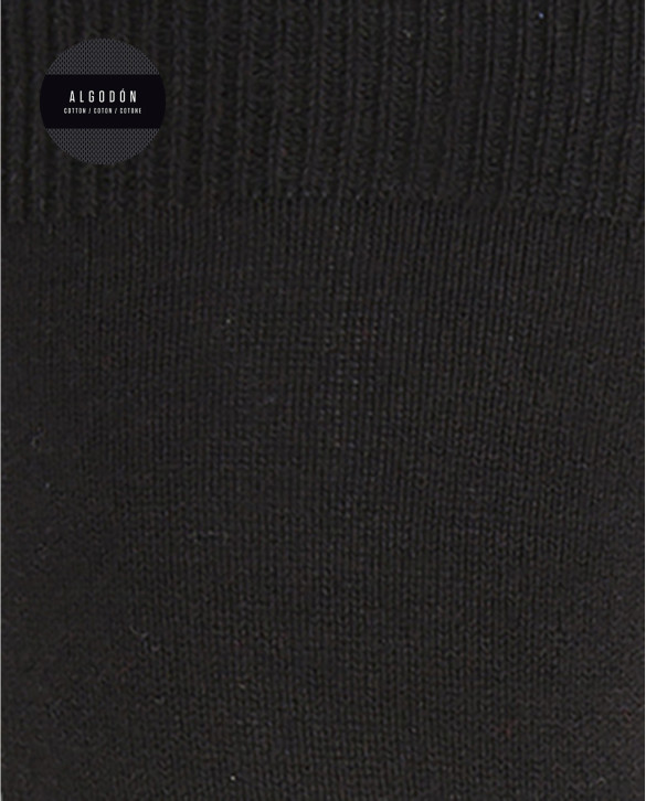 Plain cotton socks Color Black - 1 - 2