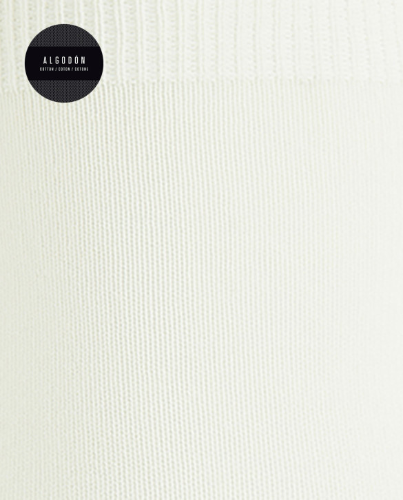 Plain cotton socks Color Beige - 1 - 2