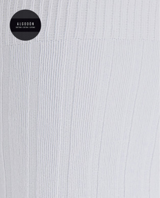 Ribbed cotton socks Color White - 1 2