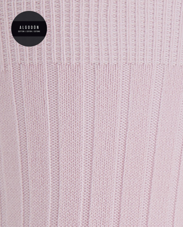 Ribbed cotton socks Color Pink - 1 - 2