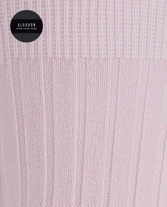 Ribbed cotton socks Color Pink - 1 - 2