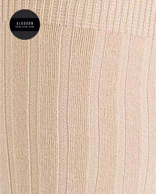 Ribbed cotton socks Color Beige - 1 2
