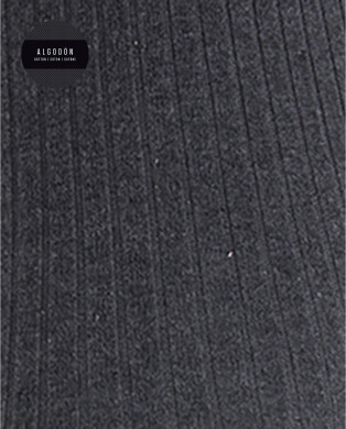 Leotardos de algodón de canalé Color Gris - 1 2