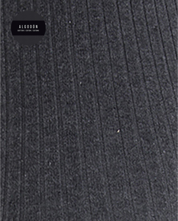 Ribbed cotton tights Color Grey - 1 - 2