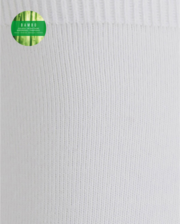 Calcetines de bambú lisos Color Blanco - 1 - 2