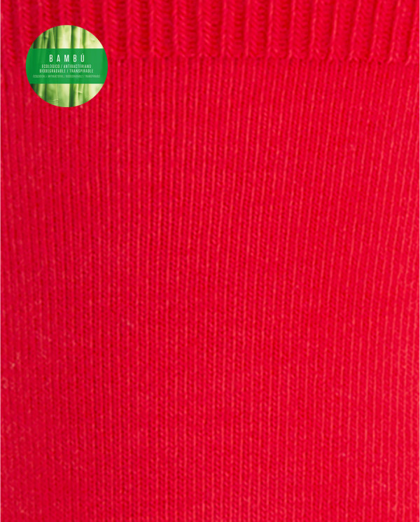 Plain bamboo socks Color Red - 1 - 2