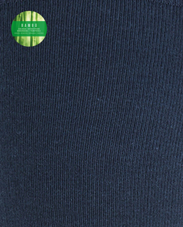 Plain bamboo socks Color Navy - 1 - 2
