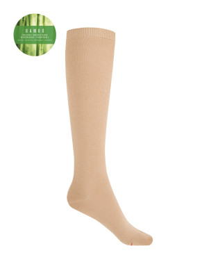 Plain bamboo socks Color Beige - 1