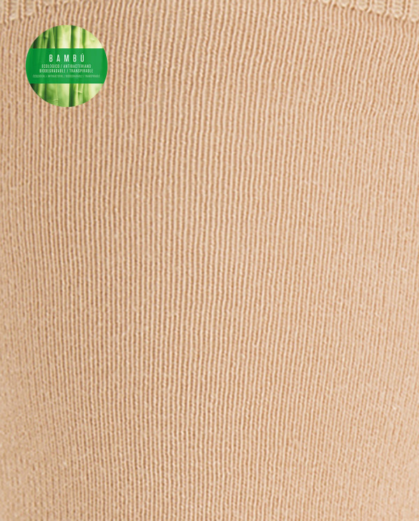 Plain bamboo socks Color Beige - 1 - 2