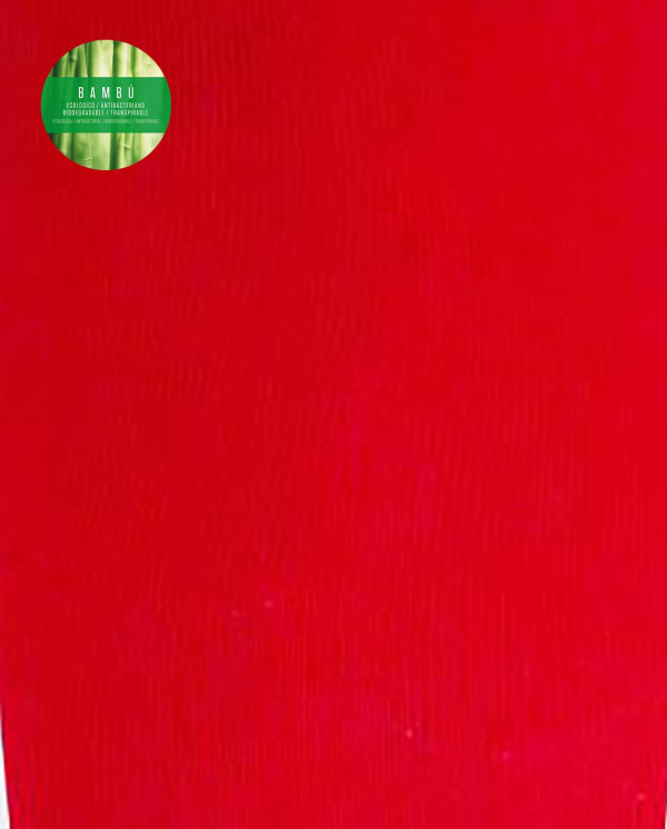 Leotardos de bambú lisos Color Rojo - 1 - 2