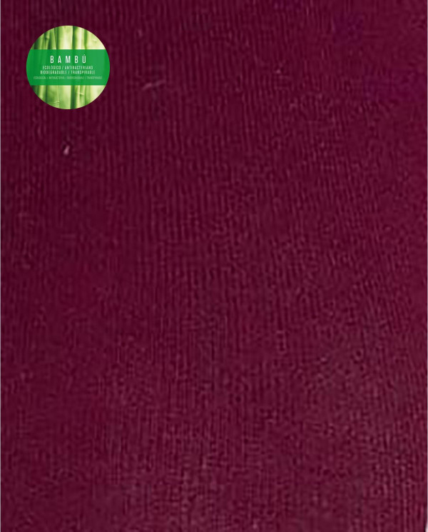 Leotardos de bambú lisos Color Granate - 1 - 2