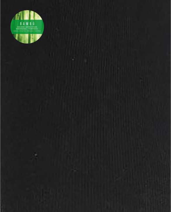 Leotardos de bambú lisos Color Negro - 1 - 2