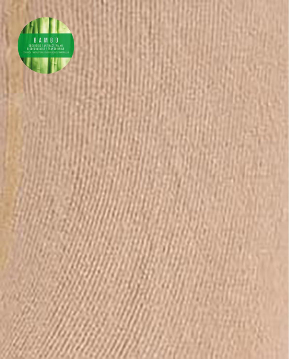 Leotardos de bambú lisos Color Beige - 1 - 2
