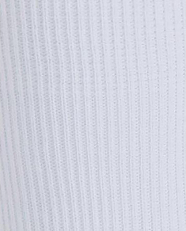 Ribbed hem socks Color White - 1 - 2