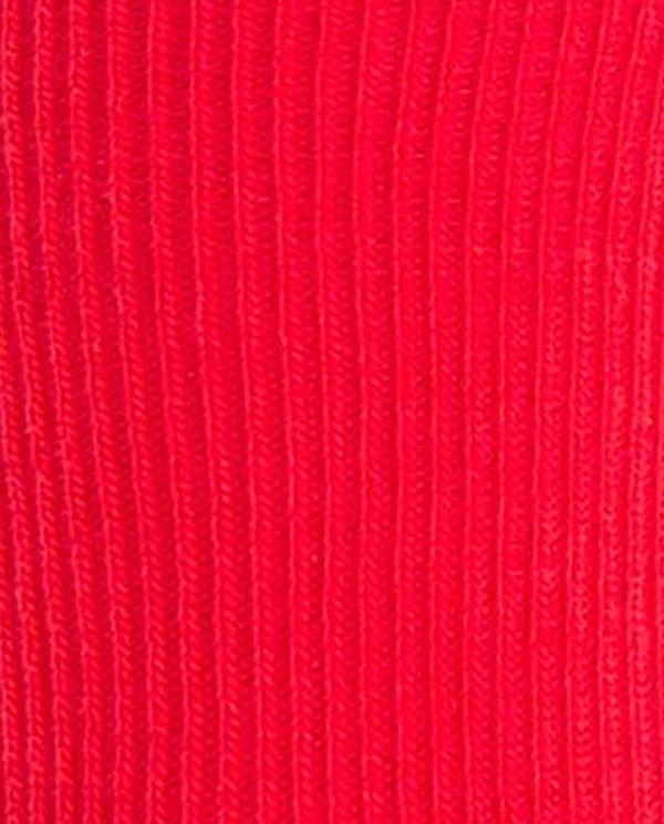 Ribbed hem socks Color Red - 1 - 2