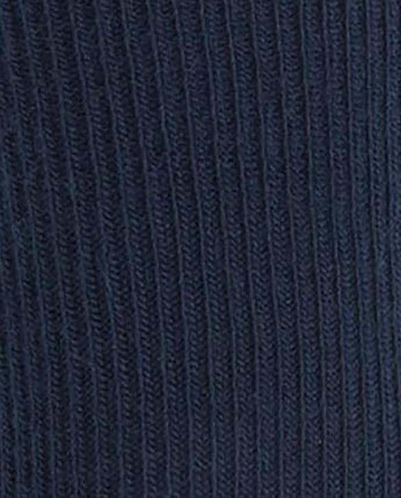 Ribbed hem socks Color Navy - 1 - 2