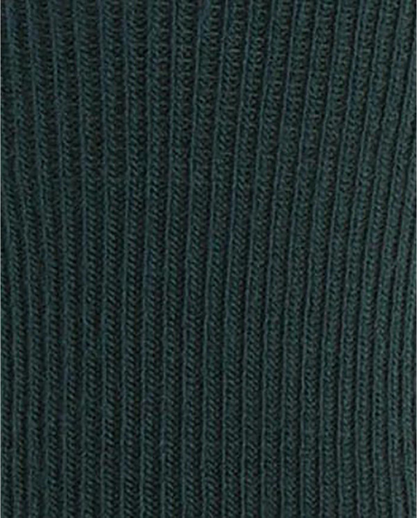 Ribbed hem socks Color Green - 1 - 2