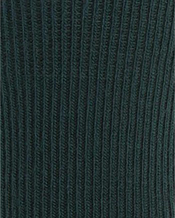 Ribbed hem socks Color Green - 1 - 2