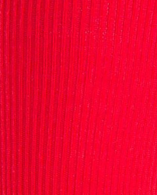 Chaussettes ourlet côtelé Couleur Rouge - 1 2