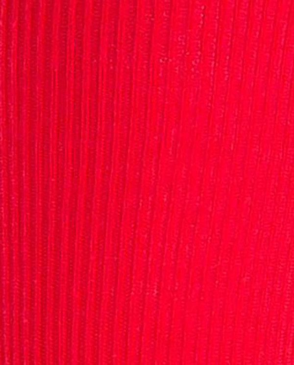 Chaussettes ourlet côtelé Couleur Rouge - 1 - 2