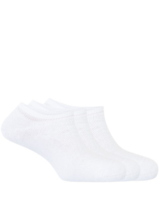 Pack de 3 mitjons de cotó esportius unisex amb ris Color Blanc - 1