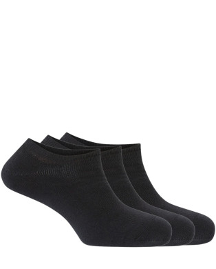 Pack de 3 mitjons de cotó esportius unisex amb ris Color Negre - 1