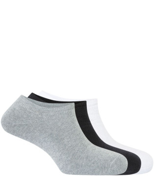 Pack de 3 mitjons de cotó esportius unisex amb ris Color Assortit - 1