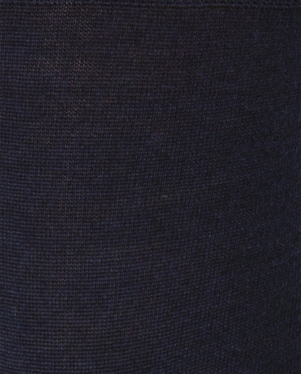 Wool/silk socks - plain - LUXURY Color Navy - 1 - 2