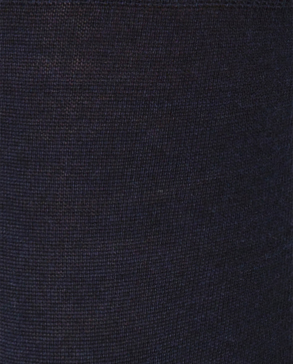 Wool/silk socks - plain - LUXURY Color Navy - 1 - 2