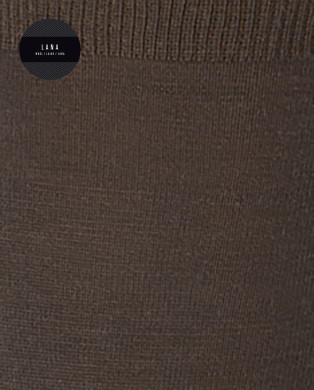 Calcetines de lana Super Merino lisos - Elastic Color MarrÓn - 1 2