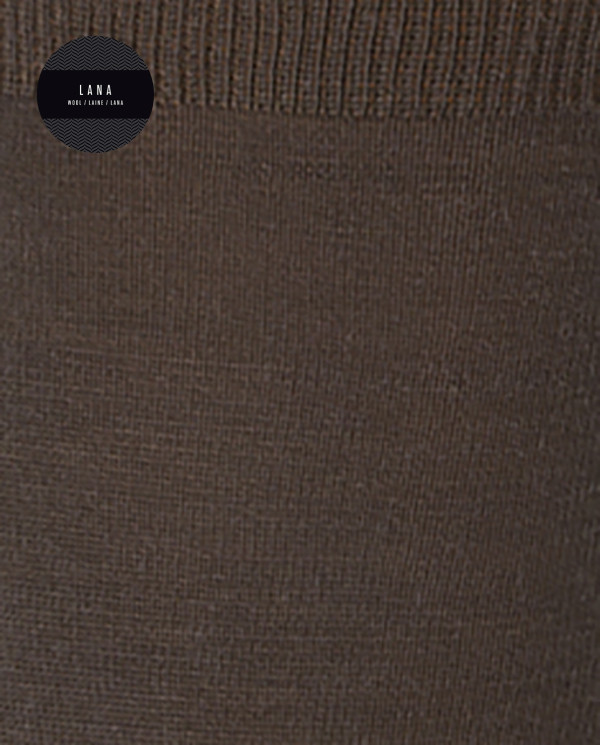 Calcetines de lana Super Merino lisos - Elastic Color MarrÓn - 1 - 2