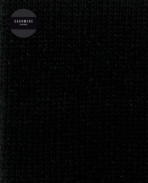 Cashmere/wool socks - plain - rolled cuff Color Black - 1 - 2