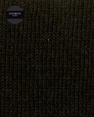 Cashmere/wool socks - plain - rolled cuff Color Brown - 1 2