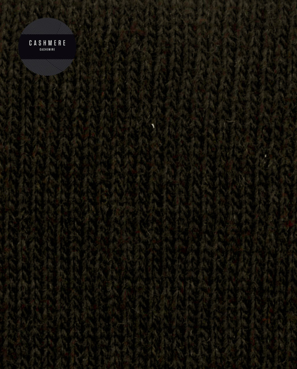 Cashmere/wool socks - plain - rolled cuff Color Brown - 1 - 2
