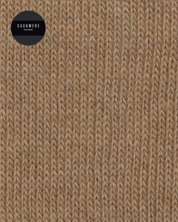 Cashmere/wool socks - plain - rolled cuff Color Beige - 1 - 2