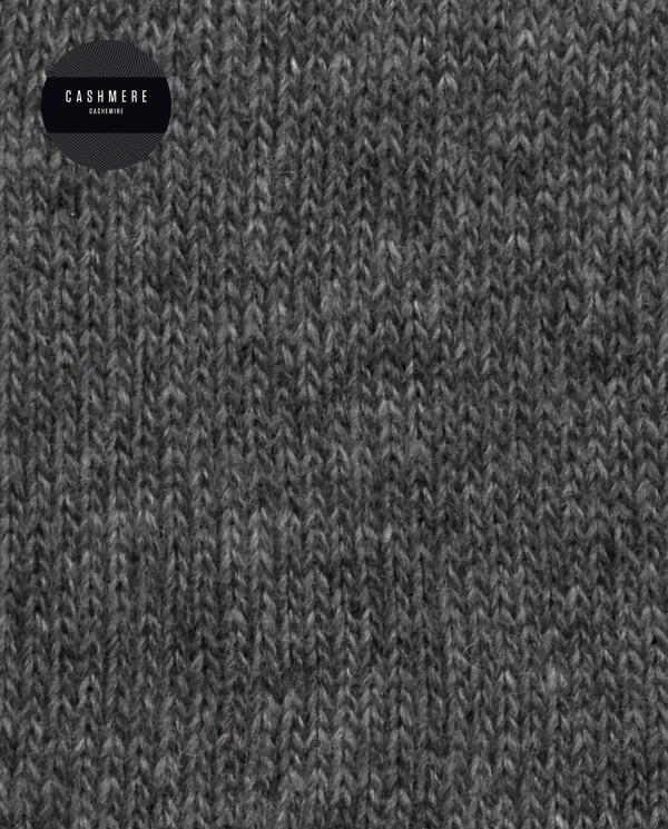 Cashmere/wool socks - plain - rolled cuff Color Grey - 1 - 2