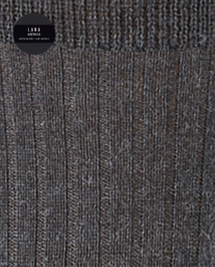 100% ribbed wool socks Color Grey - 1 2
