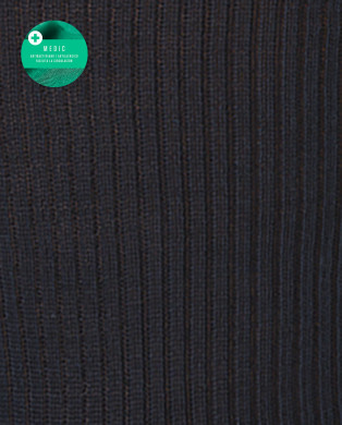 Calcetines de algodón mercerizado de canalé - Medic Color Marino - 1 2
